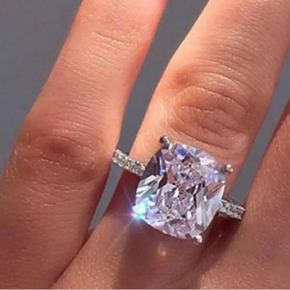 Huge Cubic Zirconia Chunky Cocktail Ring